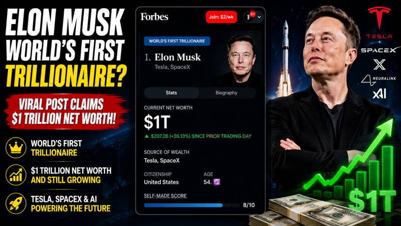 Did Elon Musk Become the World’s First Trillionaire? Viral Forbes Screenshot Explained